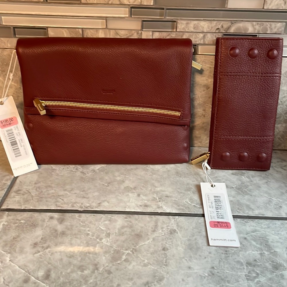 Beautiful Hammitt clutch/ crossbody and matching Hammitt wallet